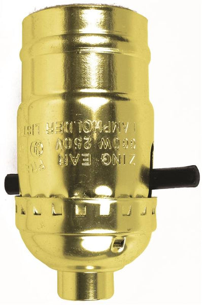 Jandorf 60407 Lamp Socket, 250 V, 660 W, Brass Housing Material