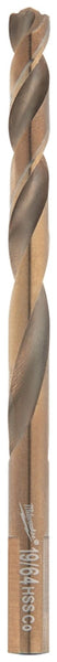 Milwaukee RED HELIX 48-89-2316 Jobber Drill Bit, 19/64 in Dia, 4-1/2 in OAL, Twist Flute, 2-Flute