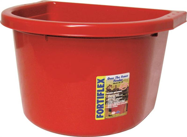 FORTEX-FORTIFLEX OF20R Pet Feeder, 20 qt Volume, Plastic, Red