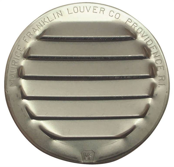 Maurice Franklin RL-100 1 Mini Louver with Insect Screen, 1.219 in W, Round, Aluminum, Mill
