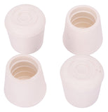 ProSource FE-50644-PS Furniture Leg Tip, Round, Rubber, White, 7/8 in Dia, 1-3/8 in H