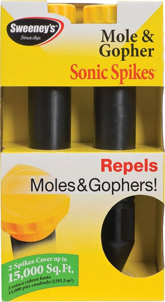 Victor Sonic Spike M9012 Animal Repellent, Electronic, 2.6 in L, Repels: Gopher, Mole