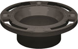 Oatey 43524 Closet Flange, 3, 4 in Connection, ABS, Black, For: 3 in, 4 in Pipes