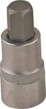 Vulcan Hex Bit Socket, Chrome, 5 mm, 3/8 in Drive, 1-7/8 in OAL