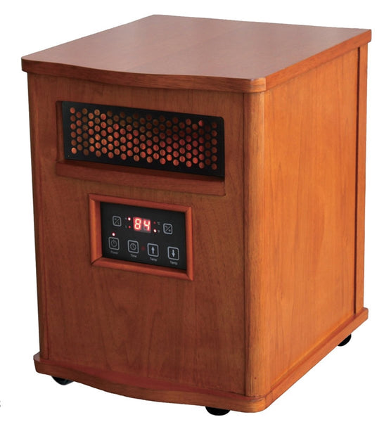 Comfort Glow QEH1410/DH2000C Electric Heater, 15 A, 120 V, 1500 W, 5120 Btu, 1000 sq-ft Heating Area, Chestnut
