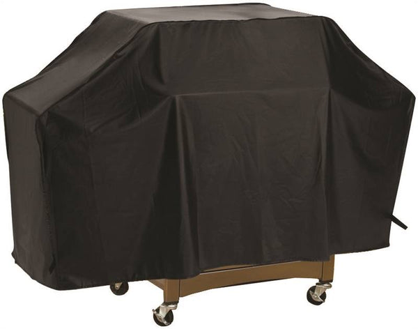 Omaha Grill Cover, 20 in W, 34 in H, Vinyl, Black