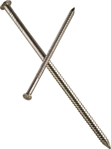 Simpson Strong-Tie S7SND1 Siding Nail, 7d, 2-1/4 in L, 304 Stainless Steel, Full Round Head, Annular Ring Shank, 1 lb