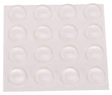 ProSource FE-S402-PS Furniture Bumper Pad, Polyurethane, Clear, 3/8 in Dia, 5/32 in Thick, Dome