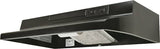 Air King Advantage AV Series AV1306 Range Hood, 180 cfm, 2 Fan, 30 in W, 12 in D, 6 in H, Cold Rolled Steel, Black