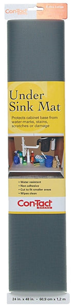 Con-Tact KTCH-CUSM02-06 Non-Adhesive Woven Undersink Mat, Graphite