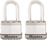 Master Lock Magnum Series M1XTLF Padlock, Keyed Alike Key, 5/16 in Dia Shackle, 1-1/2 in H Shackle, Stainless Steel Body