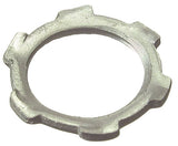 Halex 96194 Conduit Locknut, 1-1/4 in, Steel, Zinc