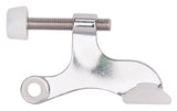Prosource H20-B042-PS Deluxe Hinge Pin Door Stop, 2-5/8 in Projection, Die-Cast Zinc & Plastic, Chrome