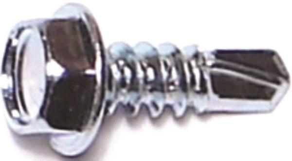 MIDWEST FASTENER 03281 Screw, #8 Thread, 1/2 in L, Coarse Thread, Hex Drive, Self-Drilling, Sharp Point, Steel, Zinc