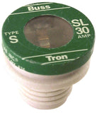 Bussmann SL-30 Plug Fuse, 30 A, 125 V, 10 kA Interrupt, Low Voltage, Time Delay Fuse