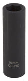 Vulcan Deep Impact Socket, 15 mm Socket, Black Phosphate