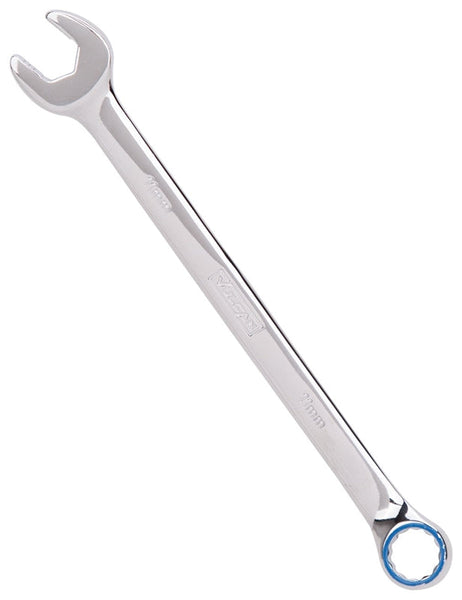 Vulcan MT6548093 Combination Wrench, Metric, 11 mm Head, Chrome Vanadium Steel, Silver, Round Handle