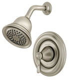 American Standard 7262S Showerhead and Valve, 2 gpm, Brass, Brushed Nickel, Lever Handle