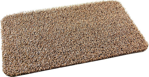 GRASSWORX Clean Machine 10372031 Door Mat, 30 in L, 18 in W, Rectangular, Medium Flair Pattern, Earth Taupe