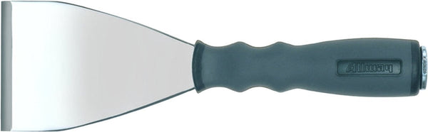 ALLWAY TOOLS FS3 Flat Blade Scraper, 3 in W Blade, Stiff Blade, Steel Blade, Nylon Handle, Soft-Grip Handle