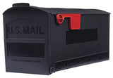 Gibraltar Mailboxes Patriot Series GMB505B01 Rural Mailbox, 1000 cu-in Capacity, Plastic, 8.4 in W, 20-1/2 in D, Black