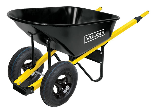 Vulcan Wheelbarrow, 6 cu-ft Volume, Steel, 16 in 2-Wheel