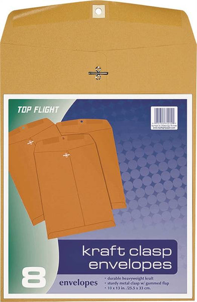 TOP FLIGHT 6911004 Envelope, Kraft Paper