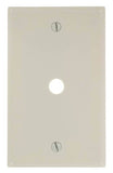 Leviton 000-78013-000 Wallplate, 4-1/2 in L, 2-3/4 in W, 1 -Gang, Plastic, Almond, Smooth