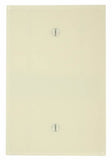 Leviton 86114 Blank Wallplate, 3-1/2 in L, 5-1/4 in W, 1/4 in Thick, 1 -Gang, Thermoset Plastic, Ivory, Smooth