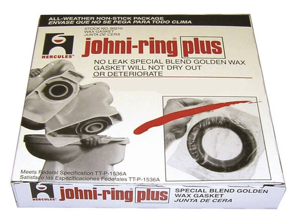 Oatey 90210 Wax Ring, Polyethylene, Brown, For: 3 in and 4 in Waste Lines