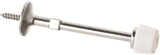 National Hardware 830102 Door Stop, 3 in Projection, Zinc, Satin Nickel