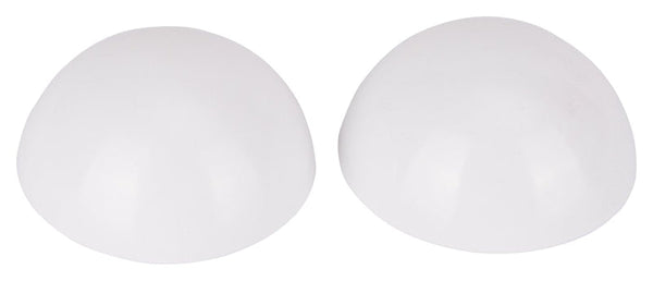 Prosource FE-S715-PS Door Stop, 2-3/16 in Dia Base, 2-3/16 in Dia x 1 in H Projection, Vinyl, White