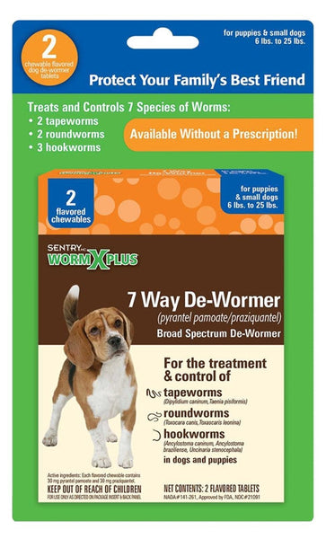 SENTRY 3930 Dewormer, Tablet, 2 Count