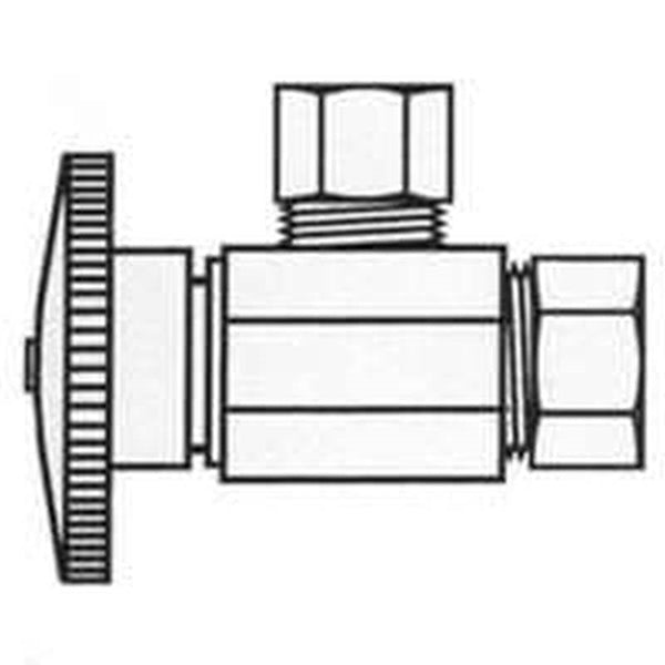 Plumb Pak PP2670PCLF Shut-Off Valve, 5/8 x 7/16 in Connection, Compression