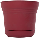 Bloem Saturn SP1412 Planter, 12.8 in W, Plastic, Union Red