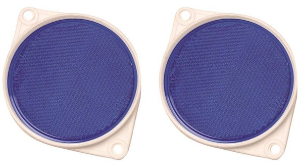 HY-KO CDRF-3B Carded Reflector, 9.63 in L Post, Blue Reflector