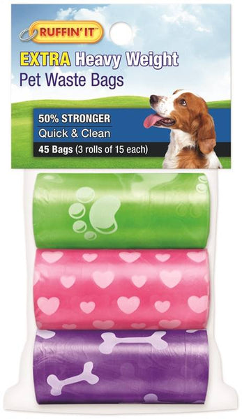 BAG DOG WASTE REFILL 45CT/3RLL