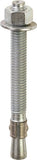 RED HEAD 12021 Wedge Anchor, 1/2 in Dia, 5-1/2 in L, Steel, Hot-Dipped Galvanized