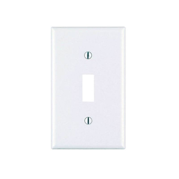 Leviton M56-78001-TMP Wallplate, 4-1/2 in L, 2-3/4 in W, 1 -Gang, Thermoset, Light Almond, Smooth