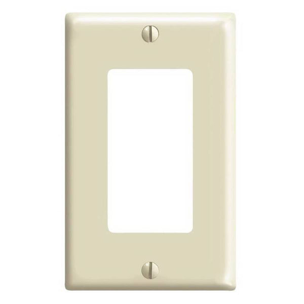 Decora 80401-M25-IMP Wallplate Pack, 4-1/2 in L, 2-3/4 in W, 1 -Gang, Plastic, Ivory