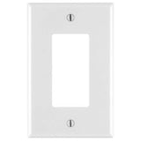 Decora M52-0PJ26-0WM Wallplate Pack, 4.88 in L, 3.13 in W, 1 -Gang, Nylon, White