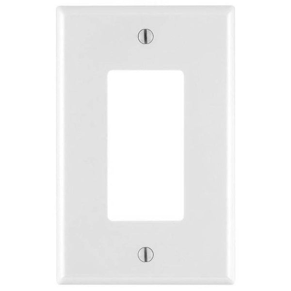 Decora M52-0PJ26-0WM Wallplate Pack, 4.88 in L, 3.13 in W, 1 -Gang, Nylon, White