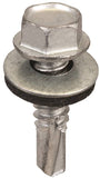 Acorn International SW-MM141G250 Screw, #14 Thread, Hex Drive, Self-Drilling, Self-Tapping Point, Galvanized Steel