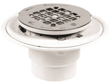 Oatey 42260 Round Drain, Stainless Steel, Polished Stainless Steel, For: Tile and Marble Showers