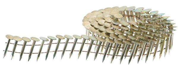SENCO M003101 Roofing Nail, 3/4 in L, Galvanized Steel, Full Round Head, Smooth Shank