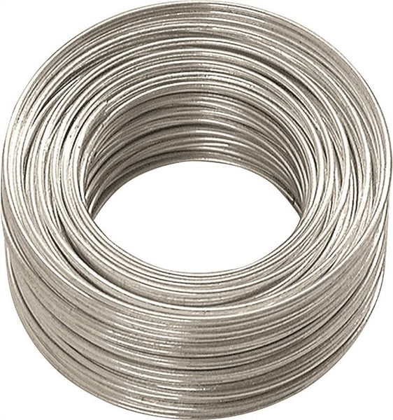 HILLMAN 50129 Utility Wire, 50 ft L, 18 Gauge, Galvanized Steel