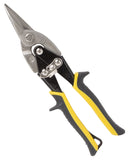 Vulcan TS-01030 Aviation Snip, 10-1/8 in OAL, Straight Cut, Chrome Vanadium Steel Blade, Cushion Grip Handle