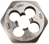 DIE HEXAGON STEEL 3/8IN-16NC