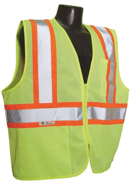 VEST ECONO MESH CLASS 2 GRN LG