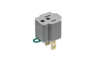 Leviton C30-00274-000 Outlet Adapter, 2 -Pole, 15 A, 125 V, 1 -Outlet, NEMA: NEMA 5-15R, 1-15R, Gray